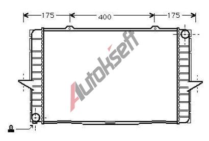 LKQ Chladi vody 44.20.500, 590-388-33mm