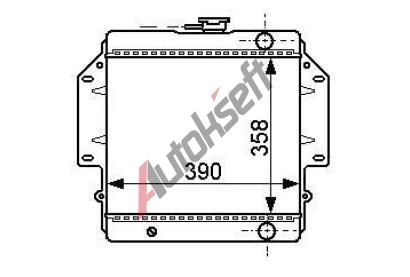 LKQ Chladi vody 88.10.501, 350-390-33mm