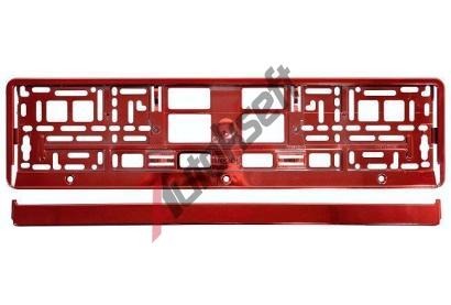 LKQ Podloka pod SPZ RED metallic DO 91562, 91562