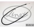 LINEX Tažné lanko parkovací brzdy ‐ LNX 35.01.52  LINEX Tažné lanko parkovací brzdy ‐ LNX 35.01.52