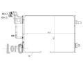 LORO Kondenztor klimatizace LOR 003-016-0002, 003-016-0002