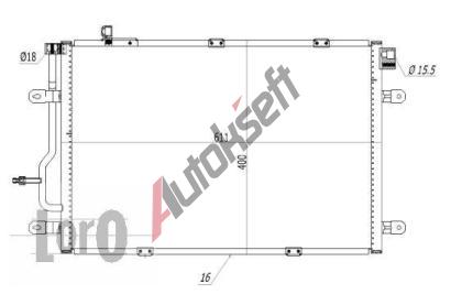 LORO Kondenztor klimatizace LOR 003-016-0006, 003-016-0006