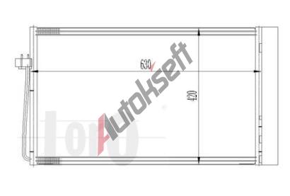 LORO Kondenztor klimatizace LOR 004-016-0018, 004-016-0018