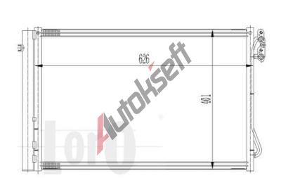 LORO Kondenztor klimatizace LOR 004-016-0021, 004-016-0021