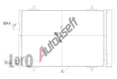 LORO Kondenztor klimatizace LOR 009-016-0003, 009-016-0003