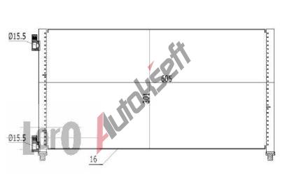 LORO Kondenztor klimatizace LOR 016-016-0008, 016-016-0008