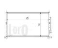 LORO Kondenztor klimatizace LOR 017-016-0011, 017-016-0011