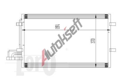 LORO Kondenztor klimatizace LOR 017-016-0015, 017-016-0015