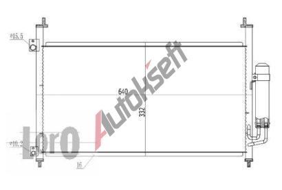 LORO Kondenztor klimatizace LOR 018-016-0009, 018-016-0009