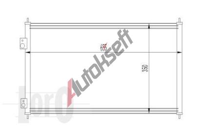 LORO Kondenztor klimatizace LOR 018-016-0015, 018-016-0015