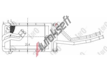 LORO Výměník tepla vnitřního vytápění LOR 019-015-0005-B, 019-015-0005-B LORO Výměník tepla vnitřního vytápění LOR 019-015-0005-B, 019-015-0005-B