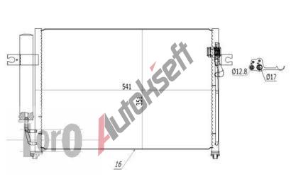 LORO Kondenztor klimatizace LOR 019-016-0013, 019-016-0013