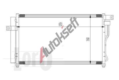 LORO Kondenztor klimatizace LOR 019-016-0019, 019-016-0019