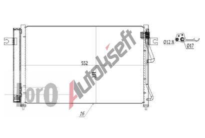 LORO Kondenztor klimatizace LOR 019-016-0025, 019-016-0025
