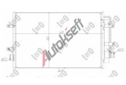 LORO Kondenztor klimatizace LOR 022-016-0008, 022-016-0008