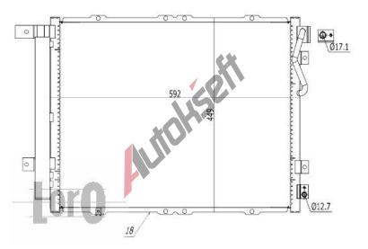 LORO Kondenztor klimatizace LOR 024-016-0010, 024-016-0010