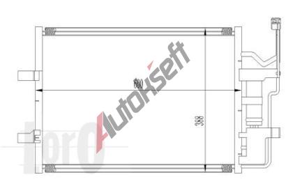 LORO Kondenztor klimatizace LOR 030-016-0010, 030-016-0010