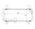 LORO Kondenztor klimatizace LOR 030-016-0012, 030-016-0012