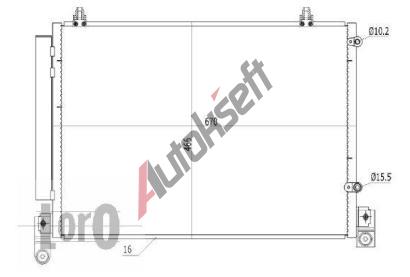 LORO Kondenzátor klimatizace LOR 030-016-0014, 030-016-0014 LORO Kondenzátor klimatizace LOR 030-016-0014, 030-016-0014