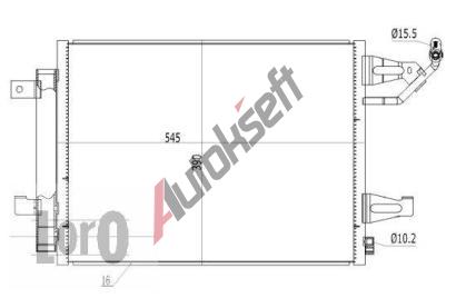 LORO Kondenztor klimatizace LOR 033-016-0016, 033-016-0016