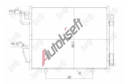 LORO Kondenztor klimatizace LOR 033-016-0017, 033-016-0017