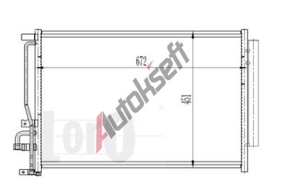 LORO Kondenztor klimatizace LOR 037-016-0039, 037-016-0039