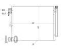 LORO Kondenztor klimatizace LOR 037-016-0045, 037-016-0045
