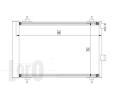 LORO Kondenztor klimatizace LOR 038-016-0015, 038-016-0015