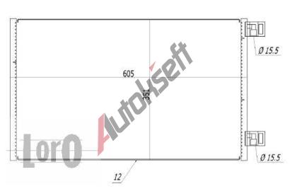 LORO Kondenztor klimatizace LOR 042-016-0030, 042-016-0030