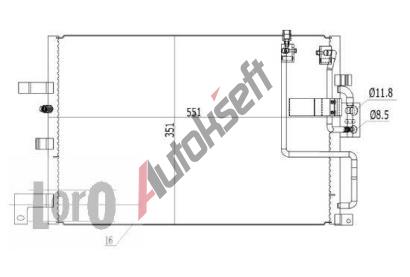 LORO Kondenztor klimatizace LOR 044-016-0005, 044-016-0005