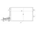 LORO Kondenztor klimatizace LOR 052-016-0012, 052-016-0012