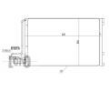 LORO Kondenztor klimatizace LOR 052-016-0013, 052-016-0013