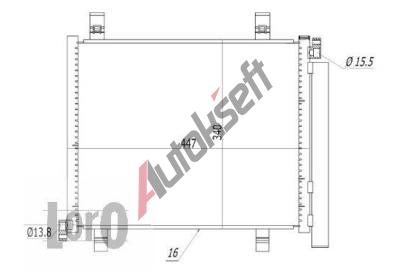 LORO Kondenztor klimatizace LOR 053-016-0009, 053-016-0009