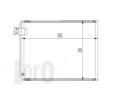 LORO Kondenztor klimatizace LOR 054-016-0011, 054-016-0011