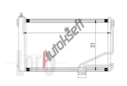 LORO Kondenztor klimatizace LOR 054-016-0014, 054-016-0014