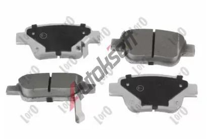 LORO Sada brzdových destiček LOR 231-02-033, 231-02-033 LORO Sada brzdových destiček LOR 231-02-033, 231-02-033