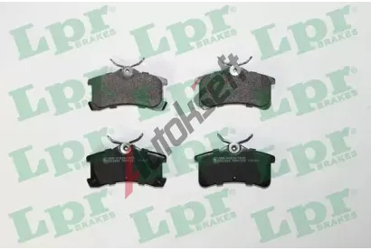 LPR Sada brzdových destiček LP 05P1233, 5SP1233 LPR Sada brzdových destiček LP 05P1233, 5SP1233