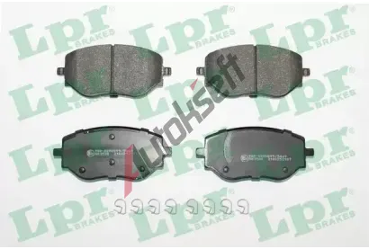 LPR Sada brzdových destiček LP 05P2187, 26188  LPR Sada brzdových destiček LP 05P2187, 26188