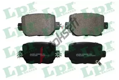 LPR Sada brzdovch destiek LP 05P2267, 26372