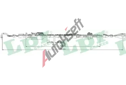 LPR Lanko pedlu plynu LP C0013A, C0013A