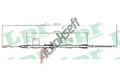 LPR Ta�n� lanko parkovac� brzdy LP C0038B, C0038B