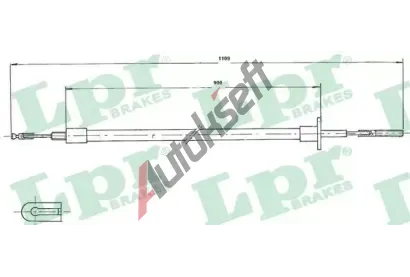 LPR Spojkové lanko LP C0051C, C0051C LPR Spojkové lanko LP C0051C, C0051C