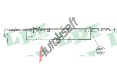 LPR Ta�n� lanko parkovac� brzdy LP C0091B, C0091B