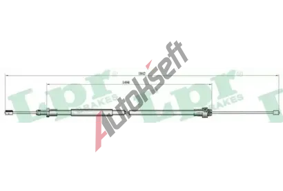 LPR Tan lanko parkovac brzdy LP C0094B, C0094B