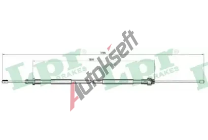 LPR Tan lanko parkovac brzdy LP C0104B, C0104B