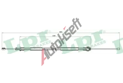 LPR Tan lanko parkovac brzdy LP C0105B, C0105B