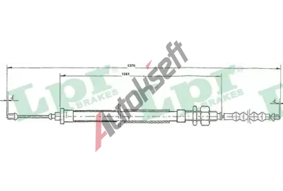 LPR Tan lanko parkovac brzdy LP C0111B, C0111B