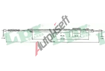 LPR Tan lanko parkovac brzdy LP C0122B, C0122B