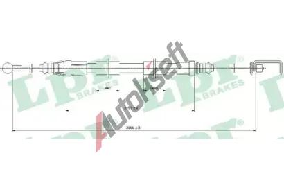 LPR Tan lanko parkovac brzdy LP C0129B, C0129B