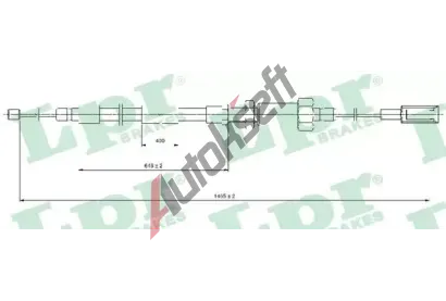 LPR Tan lanko parkovac brzdy LP C0131B, C0131B